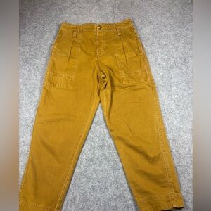 Free People Golden Brown Cargo Pants